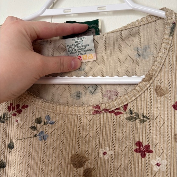 🎉4/30$🎉 Vintage Floral Knit Tee – Size 1X - Picture 3 of 4